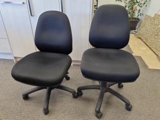 2x Adjustable Mobile Deak Chairs by Knight