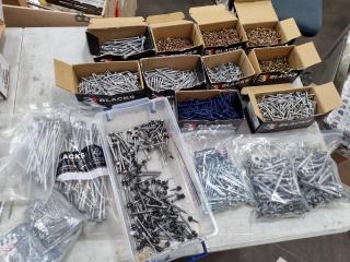 Assorted Black's Branded Screws & Bolts