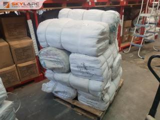 Pallet of 8 Bales of Patterned Polycotton Fabric