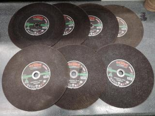 7x Globe Allcut 350mm Cut Off Disks C 30-36 SBF