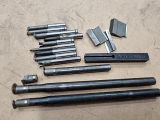 Assorted Small Lathe Cutting Heads, Boring Bars, Mounts & More