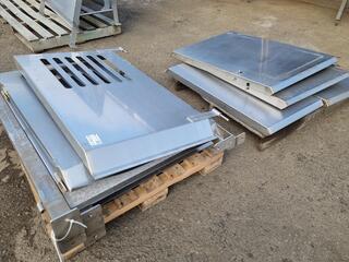 2x Pallets of Stainless Steel Panels / Doors