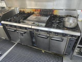 Dual Gas Ranges with Grill Plate 