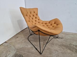 Sessel Style Curved Chair - Full Leather