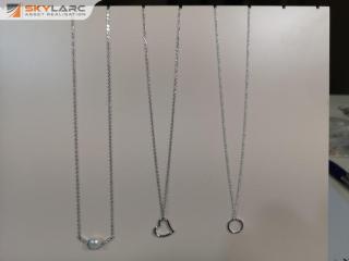 3x Assorted Sterling Silver Necklace Pendants