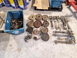 Huge Assortment of Ratchet Tiedown Equipment