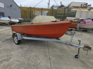 Fleetline Fiberglass Boat on Trailer 