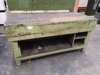 Vintage Wood Workshop Workbench