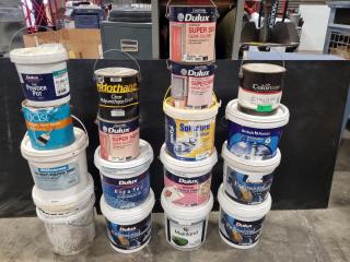 18x Assorted  Interior & Exterior Paints