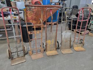 5x Sackbarrel Handtruck Trolleys