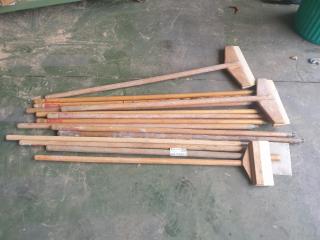 Lot of Handles and Fibreglassing Tools