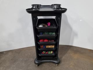 Professional Hair Salon Drawer Mobile w/ Styling Contents