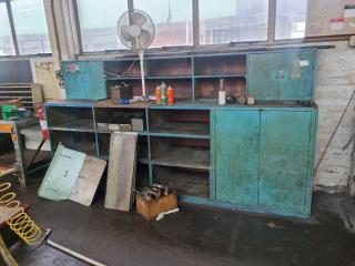 Large Wooden Workshop Cabinet 