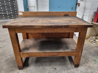 Vintage Wooden Workbench