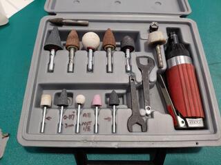 Air die grinder and grinding stone set
