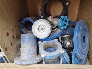 Assorted Heavy Steel Pipe Fittings, Couplings