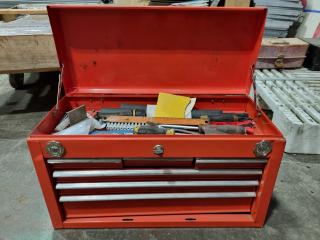 Steel Toolbox w/ Contents