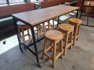 Bar Leaner and Stools