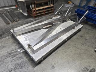 2000mm x 1400mm Raised Metal Platform with Legs