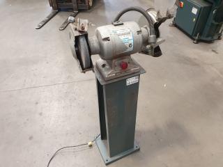 Linishall Industrial Bench Grinder on Stand