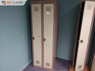 2-Door Steel Personnel Locker Unit