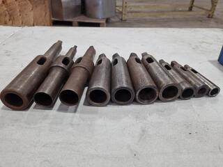 10x Assorted Morse Taper Drill Shank Adapters