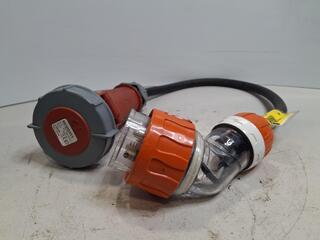 Mennekes 2177A to PDL 56PA432 32A power lead