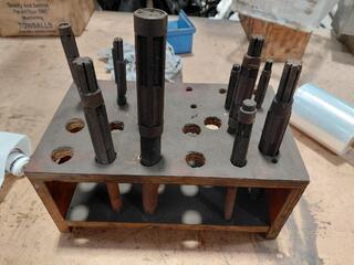 Set of Hand Reamers with Wooden Holder