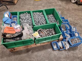 Pallet of Assorted Bolts, Nuts, Washers, & More