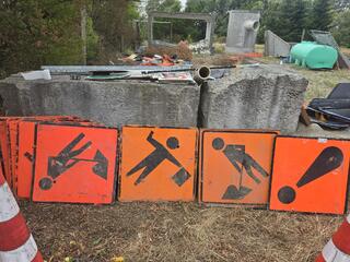 7 x Road Works Signs 
