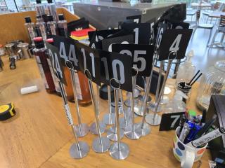 Cafe Table Number Stands