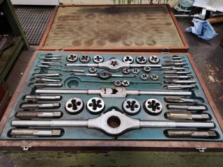 46x Piece Tap & Die Set in Wood Case