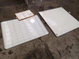 3x Assorted Office Whiteboards