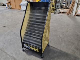 Mobile Magazine, Book, Map Retail Display Rack