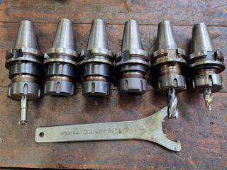 6x BT40 Tool Holders w/ ER32 Collet Chucks