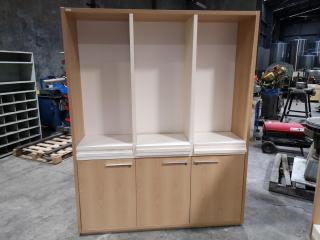 Large Office Bookshelf Cabinet Unit