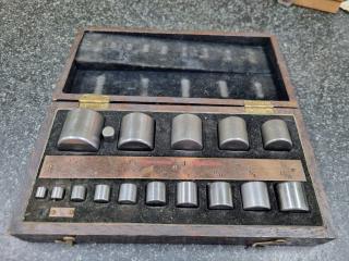 Vintage Hoffman Precision Roller Gauge Set, Imperial Sizes