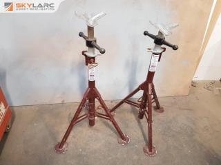 2 x Folding Pipe Tri-Stands