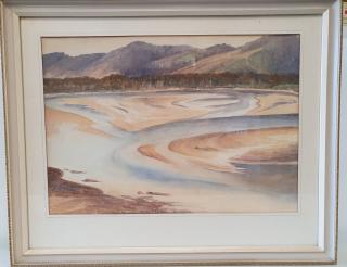 PAPATOWAI ESTUARY Watercolor by Edna Peterson