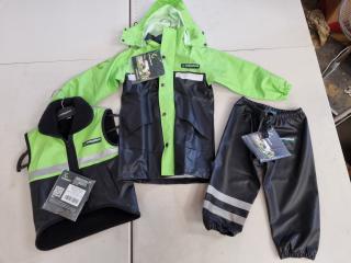 Kaiwaka Kids Reflective Vest, Parka, & Over Trouser, Size 2