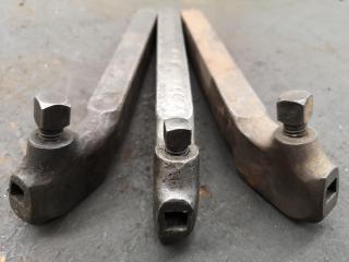 3x Vintage Lathe Turning Tools