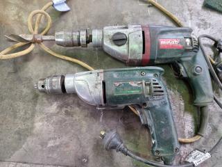 2x Metabo Corded Drills