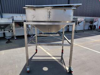 Stainless Steel Hopper with Discharge Motor