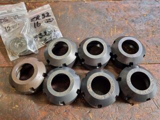 7x Rego-Fix Swiss ER32 Collet Chuck Nuts