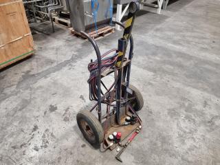 BOC Oxy/Acetylene Welding Torch and Trolley Setup