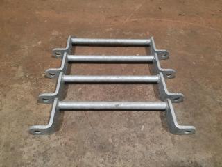 4 Galvanized Mountable Ladder Steps