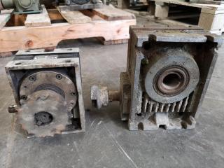 2x Penfold Worm Gear Reducers