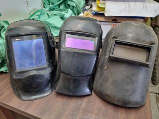 3x Assorted Welding Masks