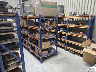 Shelving and Contents of Foundry Moulds Etc