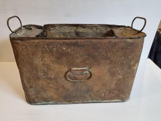 Antique Metal Bin